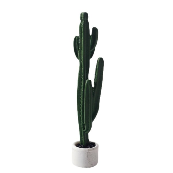 Miniature Møbler Legetøj Dukker Hus DIY Dekoration Tilbehør Mini Cactus Palm Pot Cactus pot