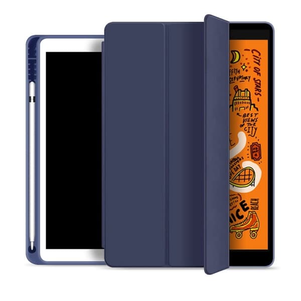 Stilfuldt etui til iPad MINI6/7 Navy Blå Silikone Blød