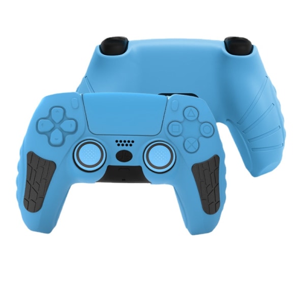 Playstation5 PS5 Håndtagshylster Silikone beskyttelsesdæksel Skridsikkert svedsikkert ferrule spil Sky Blue