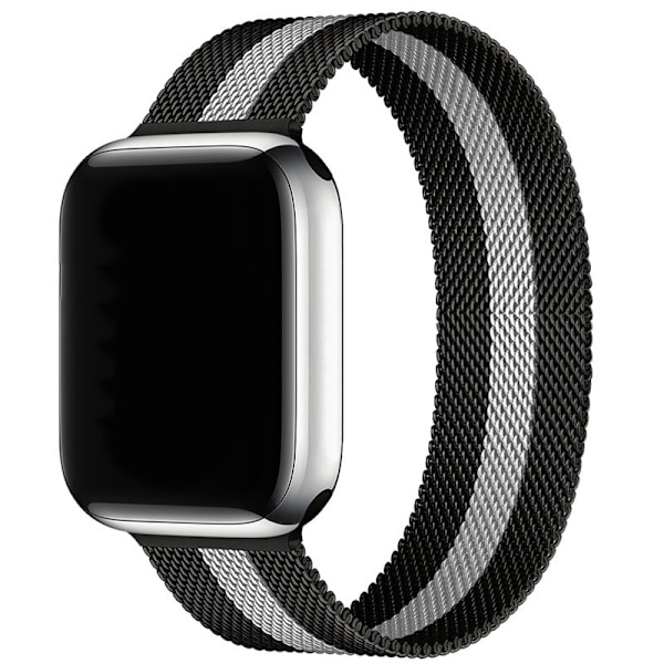 Urrem til Apple Watch iWatch 38/40/41/10. generation 42mm universal sort og hvid