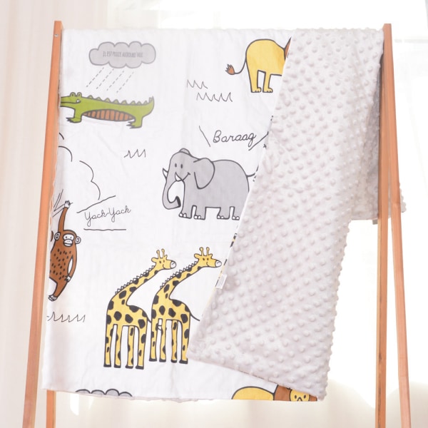 born Beanie Blanket Baby's Blanket Airable Cover Cover Filt Dubbellager Lugnande filt Summer Pure Cotton Small animal 110*160cm