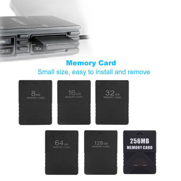 For PS2 64mb minnekort PS2 128m minnekort PS2 32M minnekort minnekort 16M PS2 Black 256MB