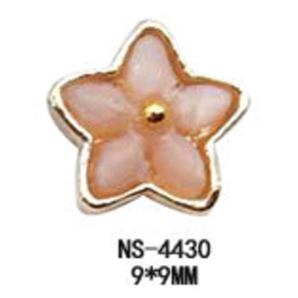 Negledekorasjoner for neglekunst Blomstrende blomst Regn Blomst Stein Jadeimitasjon skall Rav Diamantlegering Metalldekorasjon NS-4430