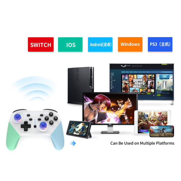 Wake-up Switchpro Gamepad Android/PC/PS3 Host Body Vibration Function