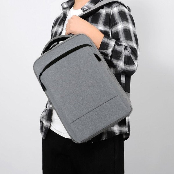 Skoleelev ryggsekk College Bookbag Reiseveske Slitasjebestandig vanntett datamaskin med stor kapasitet Dark gray 21 inches