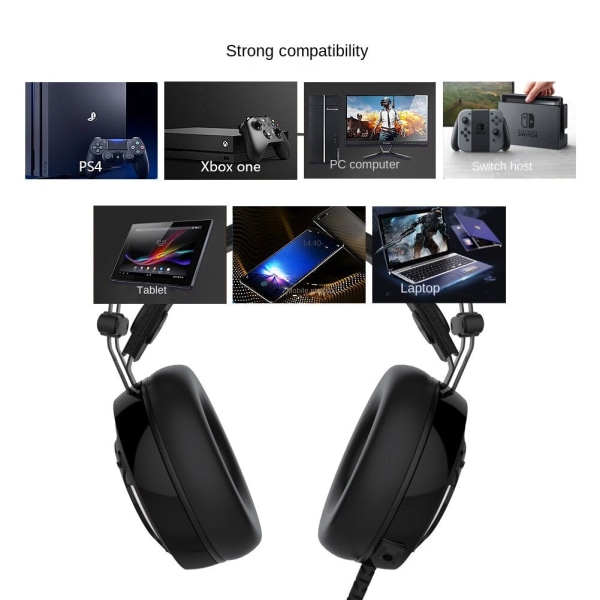Til Nswitch/XboxOne/PS4 Computer Mobiltelefon Headset Mikrofon Gaming Headset Auditivt