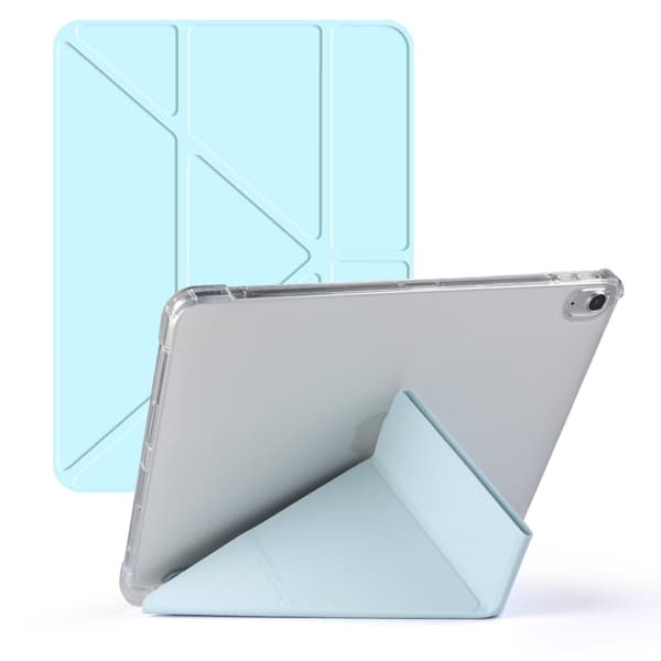 Stilfuldt etui til iPad mini6/mini7 8.3\" Hvid Isblå Læder