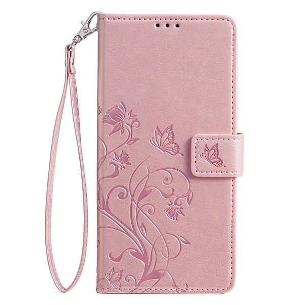 Etui til iPhone 16 Plus roségull stativ lommebok