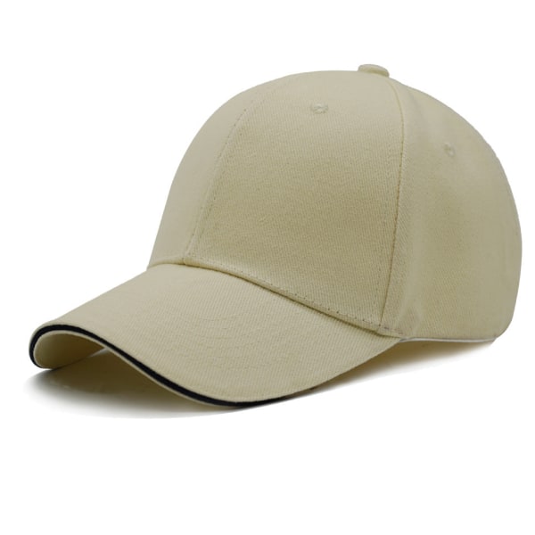 Baseball- cap Pure Cotton Summer Solid Color Aurinkosuoja Orange Adjustable