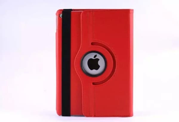 Stilfuldt etui til iPad mini4/mini5 Rød Roterende Læder Litchi Tekstur Red