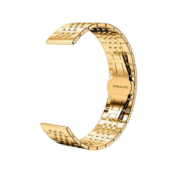 Klockarmband för Apple Watch iWatch Passande bredd 38-40-41mm HW-guld sju pärlor-stålbälte
