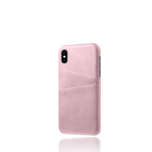 Etui til iPhone 13 6.1 Champagne guld universal læder kalveskindsstruktur