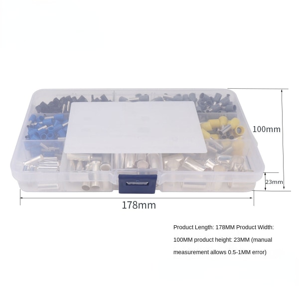 En Tubular Bear End Socket med Nåle Tubular Terminal Tube Cold Compression Wiring Terminal A4089(880 boxed)