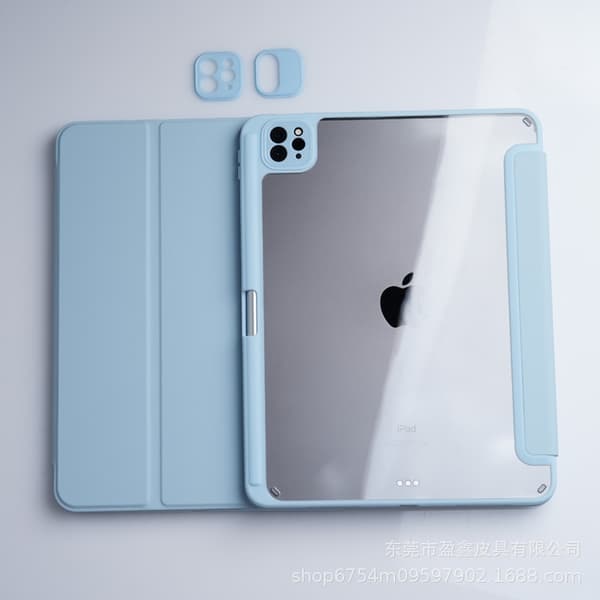 Stilfuldt etui til iPad Pro 11\" Glacier Blue Tri fold Soft Edge Strap