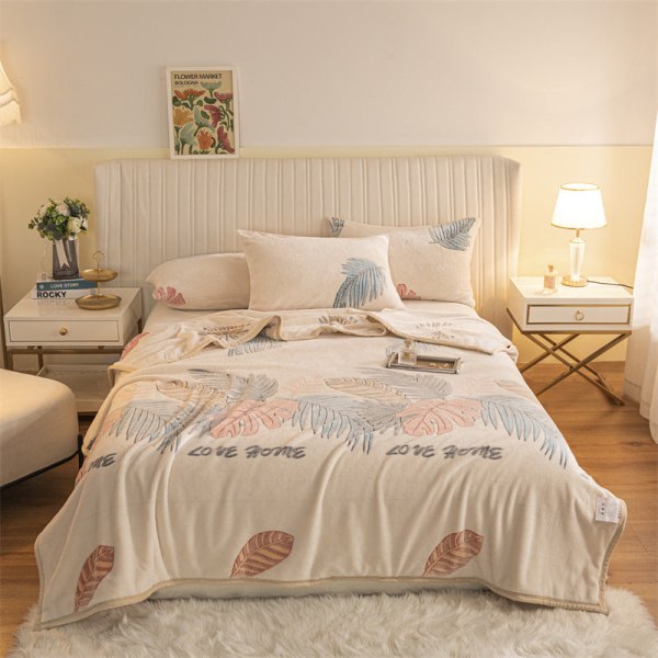 Fleecefilt Studenttupplur Luftkonditionering Filt Tjock Coral Fleece Lakan Cover ORGANIC PURE 180*200cm
