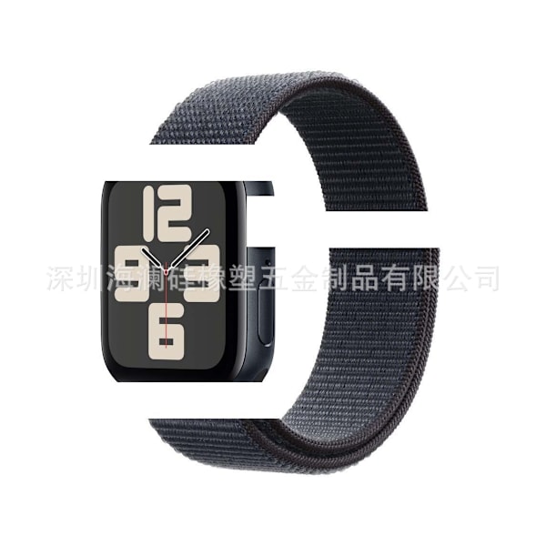 Urrem til Apple Watch iWatch 38/40/41/series10-42 Tyk Blæk