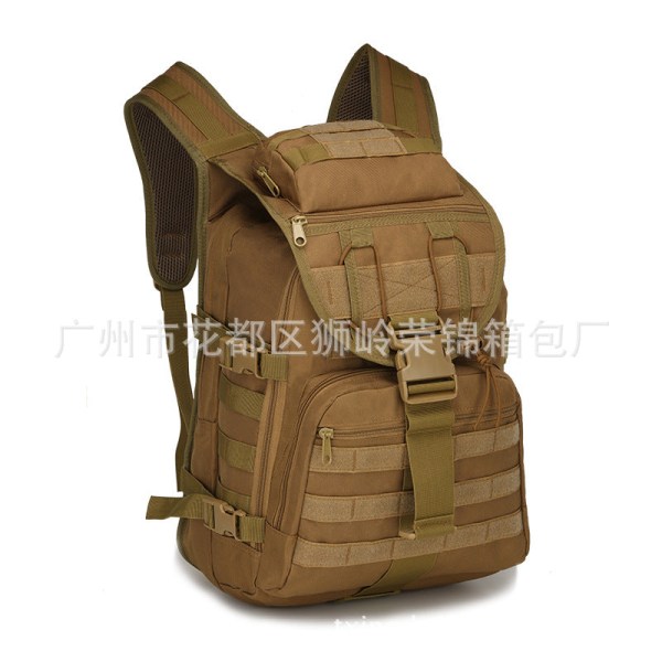 Ryggsäck Combat Bag Vattentät Vandring Vandring Kamouflageväska Slitstark Mud Color Average Size