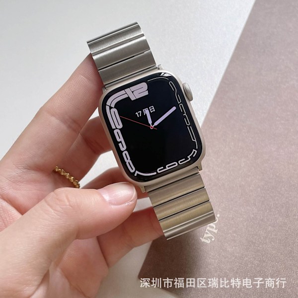 Klockarmband för Apple Watch iWatch 42/44/45mm Silver