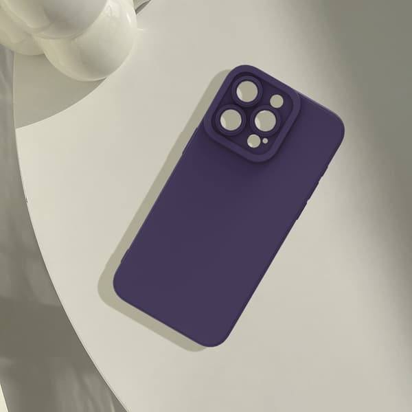 2 stk. Etui til iPhone 17 Pro Mørkelilla Øje Mat