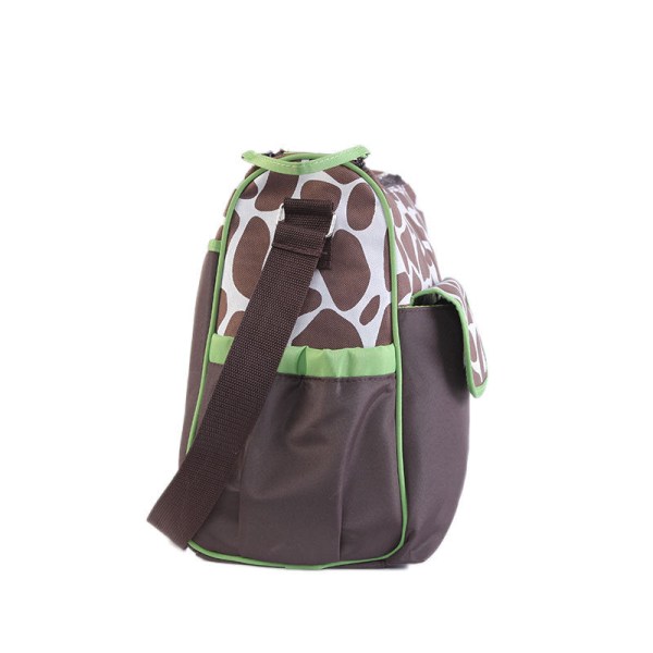 Bleievesker Mamma Veske Multifunksjon Stor kapasitet Mote tegneserie Mamma veske Giraffe Green