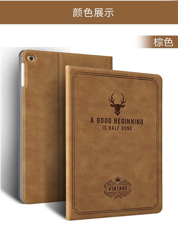 Stilig etui for iPad mini 6/7 Hjortehode Brun
