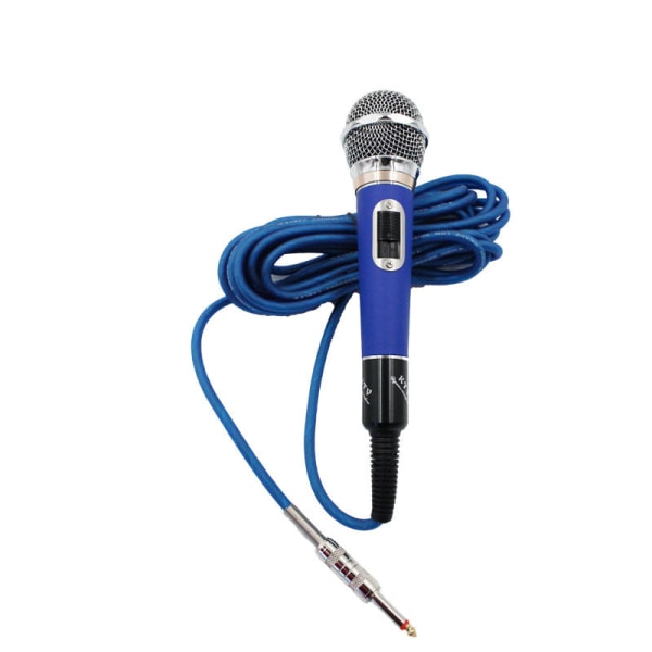 Engros Jinying 308 Kablet Mikrofon Kablet Mikrofon KTV Hjem Karaoke Forstærker Stereo Computer Mikrofon til konference Blue