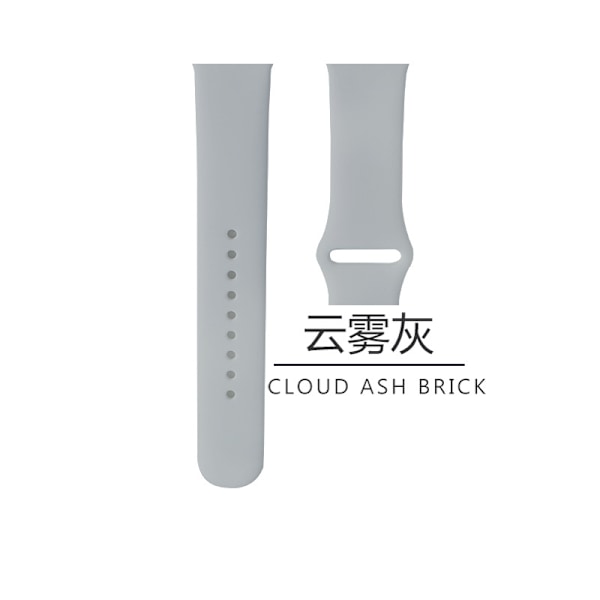 Kellon ranneke Apple Watch iWatch -kelloon Soveltuu: 1-9 sukupolvi/SE 38/40/41mm/S10:42 Laajennettu versio 11 pilvenharmaa