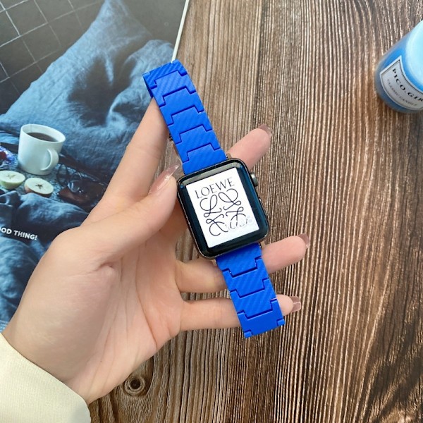 Klockarmband för Apple Watch iWatch 38/40/41/42 S10 Blå