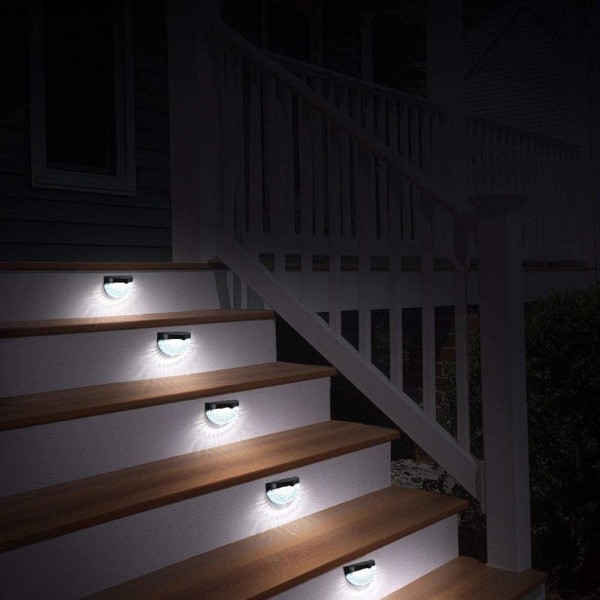 Solar Led Lights Utendørs Solar Lamp Gjerde Lights 6LED Hage Light Vanntett Dekorativ Lampe For Hagedekorasjon Solar Lights 1PCS