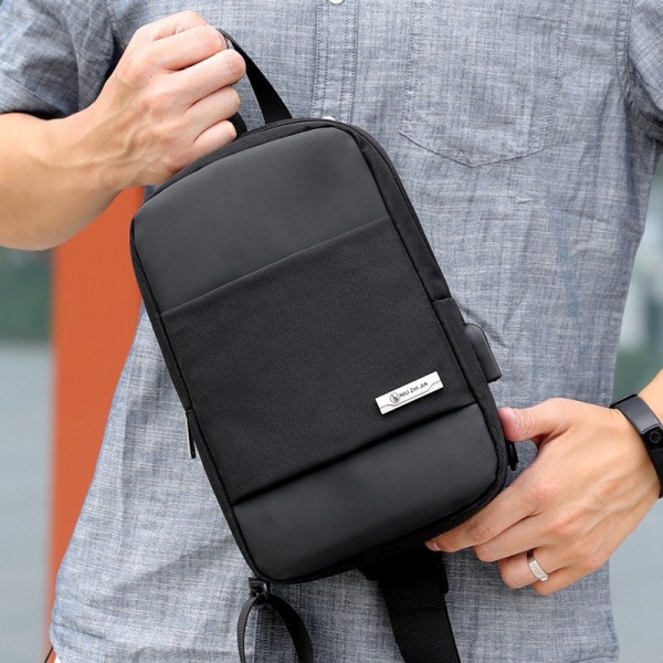 Muoti Outdoor Messenger Laukut Vedenpitävä Olkalaukku Rintalaukku 20301 chest bag Gray