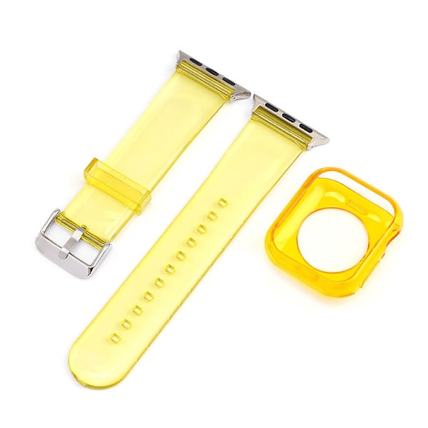 Urrem til Apple Watch iWatch 38/40/41mm Jelly Yellow Sæt