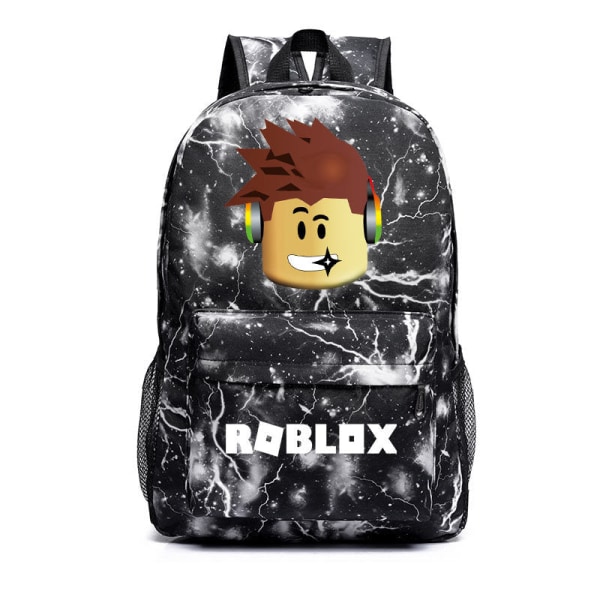 Unisex Rygsæk Rejsetaske Computertaske Studenter Skoletaske Blue head roblox