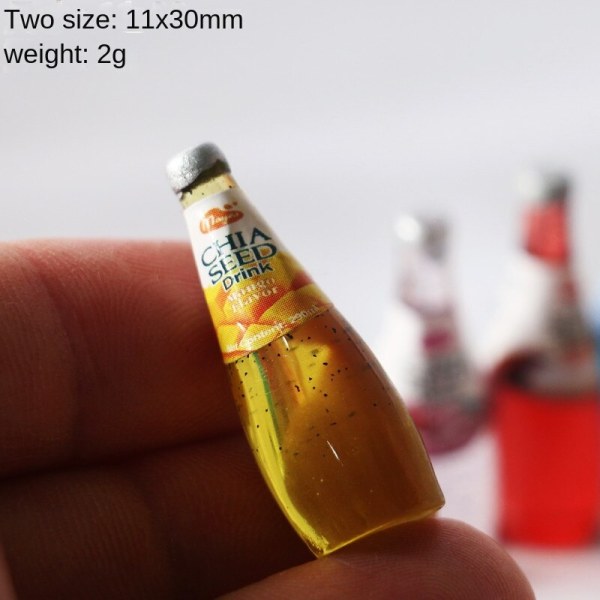 Miniatyrmöbler Leksak Dockor Hus Gör det själv Dekoration Tillbehör Mini Juice Drink Simulering Korean juice Pink