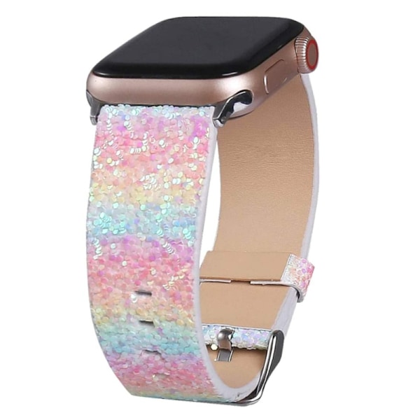 Kellon ranneke Apple Watch iWatch 38mm/40mm/41mm/42mm tai Series 10 Rainbow -kelloille
