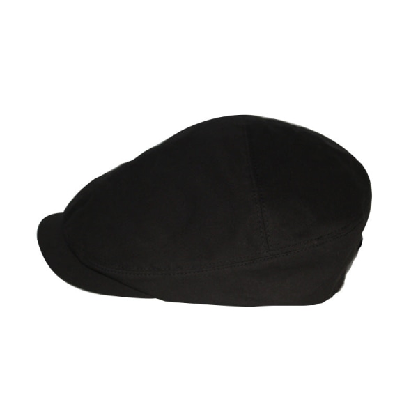 Beret Hat 2022 Autumn Coton Solid Color Casual Pustende caps Black M（56-58cm）