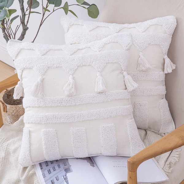 Heminredning 16 stilar Marockansk spets tofs Tufting Indien cover I style 30*50cm