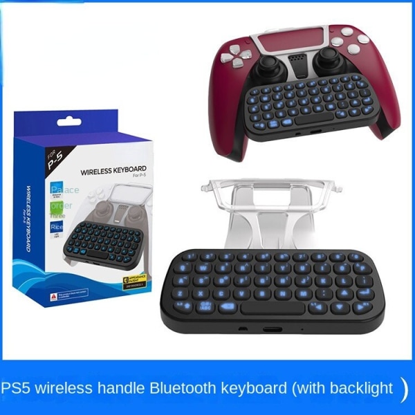 Til Ps5 Game Håndtag Strap Clip Trådløst tastatur Ps5 Bluetooth Keyboard Baggrundsbelyst håndtag