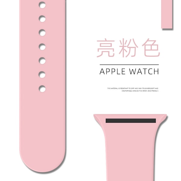 Klockarmband för Apple Watch iWatch 38/40/41MM Standard ljusrosa