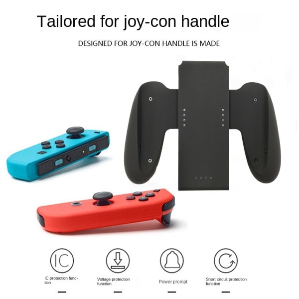 For Nintendo Switch JoyCon Ladegrep OLED-håndtak Ladehåndtak Tilbake Splint Batteri Mario