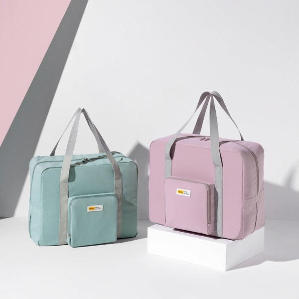 Stor kapacitet Expansion Bagageväska Vikbar Buggy Bag Handhållen Bagageväska Green