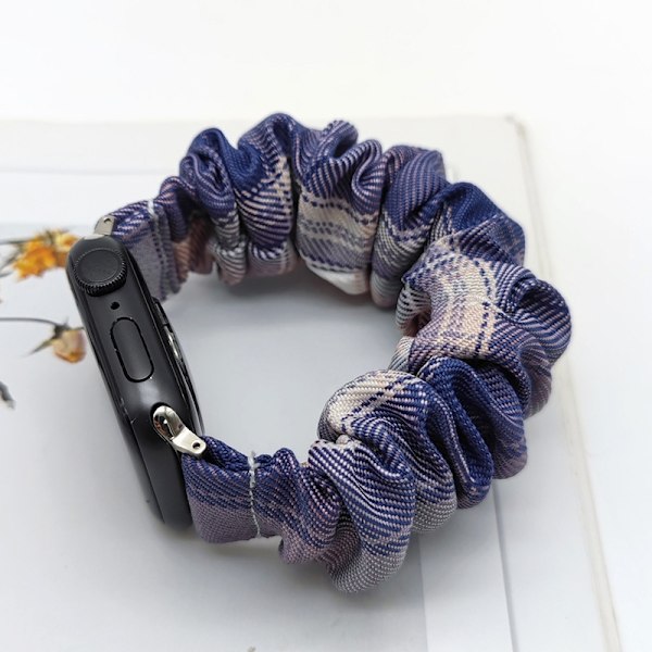 Klockarmband för Apple Watch iWatch 38/40/41mm Lavendelrutigt
