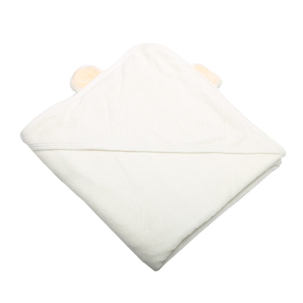 Badehåndklæde med hætte til børn Bambusfiber Nyfødt baby-svøbedyne Aircondition krammetæppe Orange 75*75cm