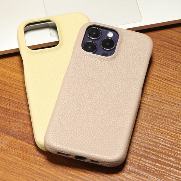 Fodral för iPhone 17 Pro Max Grått läder halvt inlindad personlighet