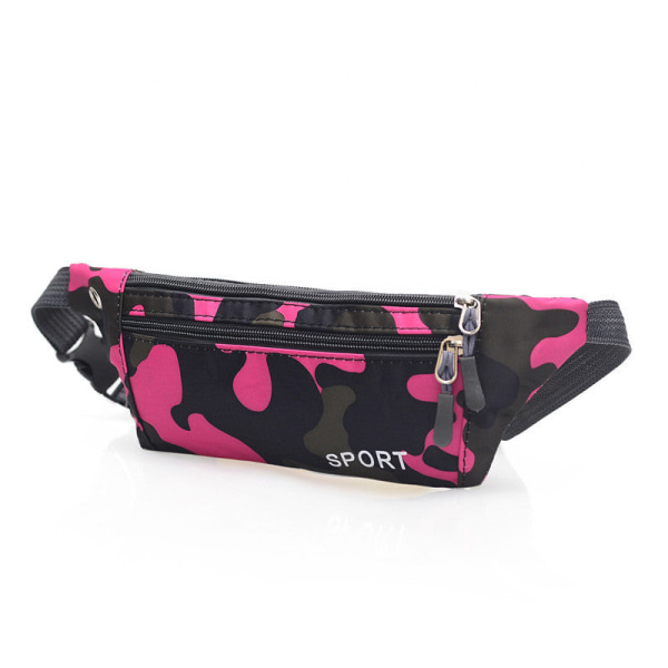 Fanny Pack Running Belt Waist Bag Organizer Monitoiminen muotimerkki Sports Pink