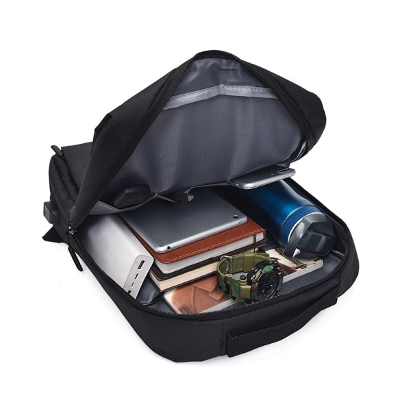 Ryggsäck Herr 15,6-tums Computer Business Outdoor axelväska Light gray
