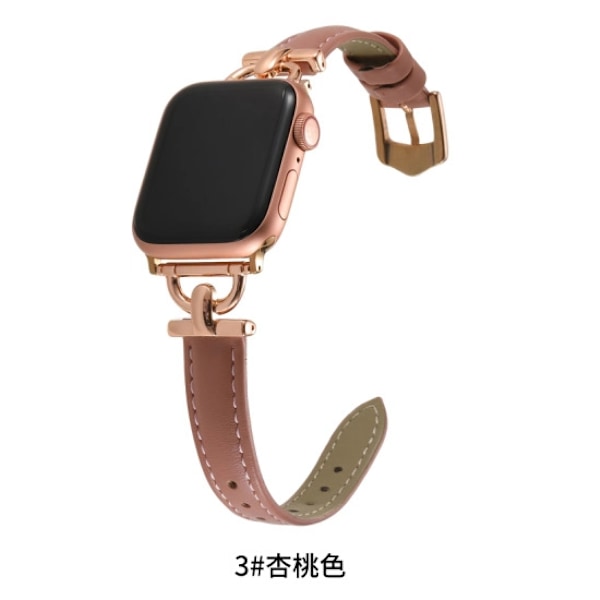 Klockarmband för Apple Watch iWatch 46mm 10:e generationen roséguld/aprikos