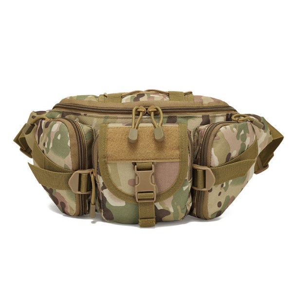 Miesten naiset Fanny Pack -vyötärölaukku Monitoiminen rintakehä Miesten ja naisten naamiointi Trend Business Chicken CP camouflage Average size