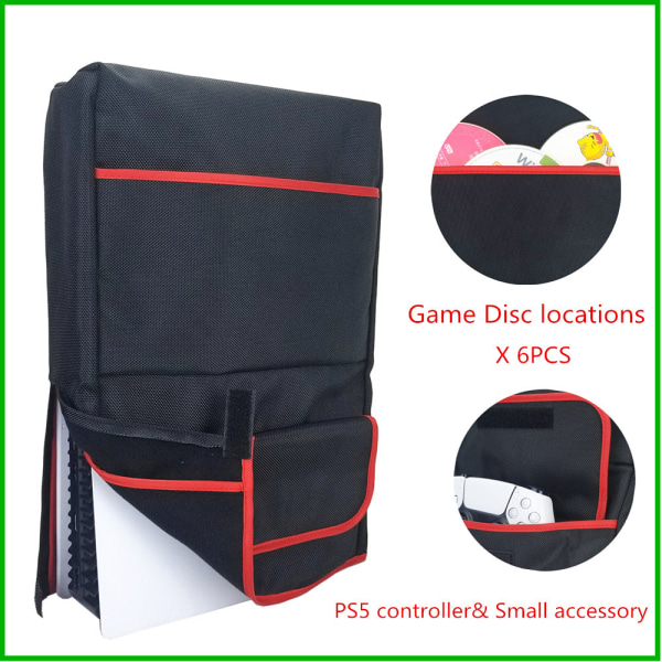 Sony för Ps5 Cover med Ps5 Handtag Buggy Bag Game Pp CD Bag Cover Damm Cover