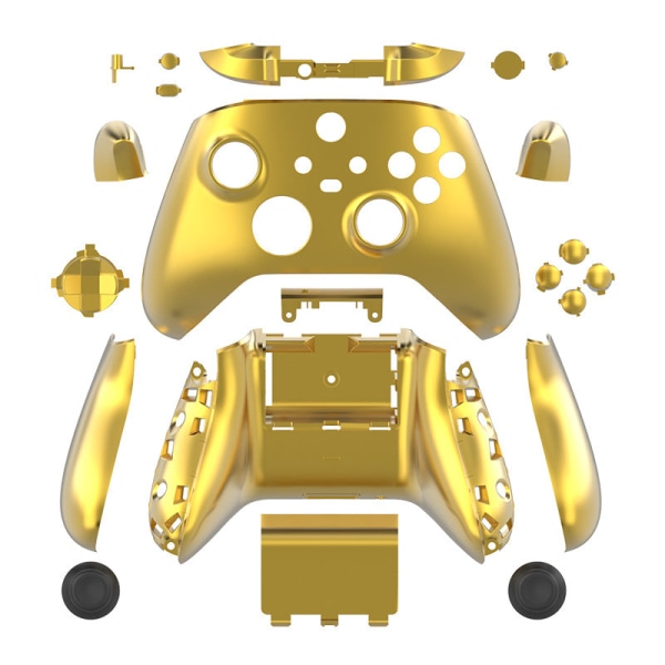 For Xbox Series X/S Håndtak beskyttende skall Xbox Series X Trådløst Gamepad-deksel Electroplating full set-Gold
