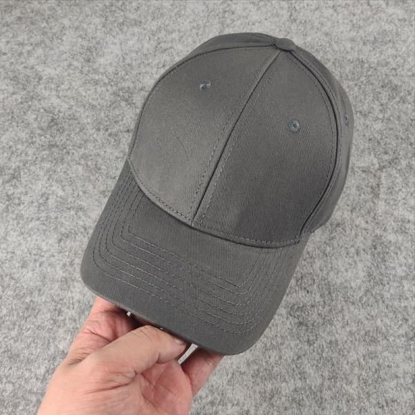 Cap 2022 kevät kesä Big Head yksivärinen aurinkosuoja Casual hattu Khaki 60-65cm